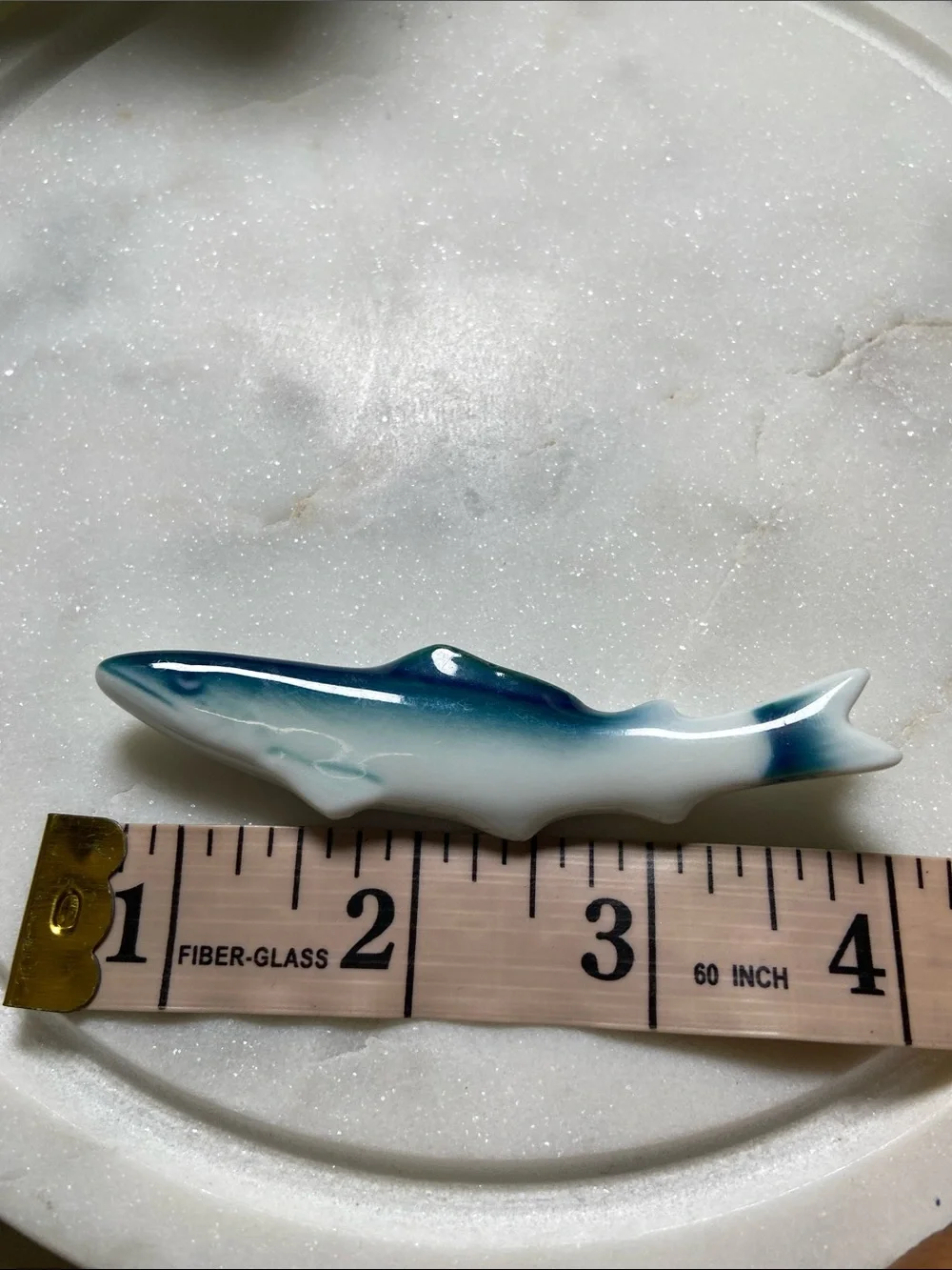 TEMPURA INAGIKU CHAPSTICK Stand Blue and White Shark Ceramic Stand Holder